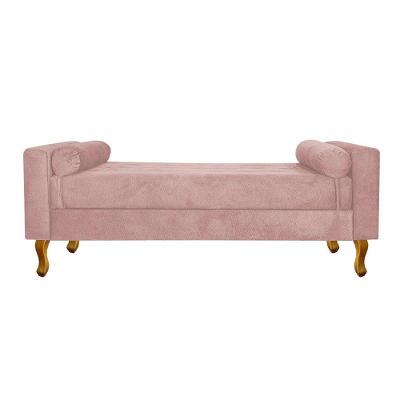 Recamier Félix Queen Size 160cm Suede Rosê