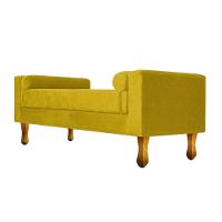 Recamier Félix King Size 195cm Suede Amarelo - 1
