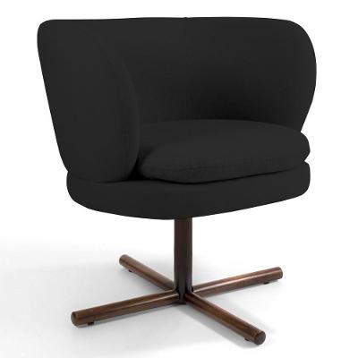 Poltrona Melissa Base Xis Giratória B-300 Preto