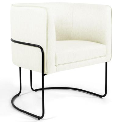 Poltrona Base Aço Betina C26 Corano Bege Domi