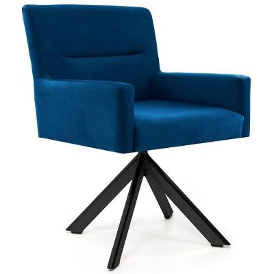 Poltrona Giratória Base Eiffel Preto Angel B-279 Amarelo