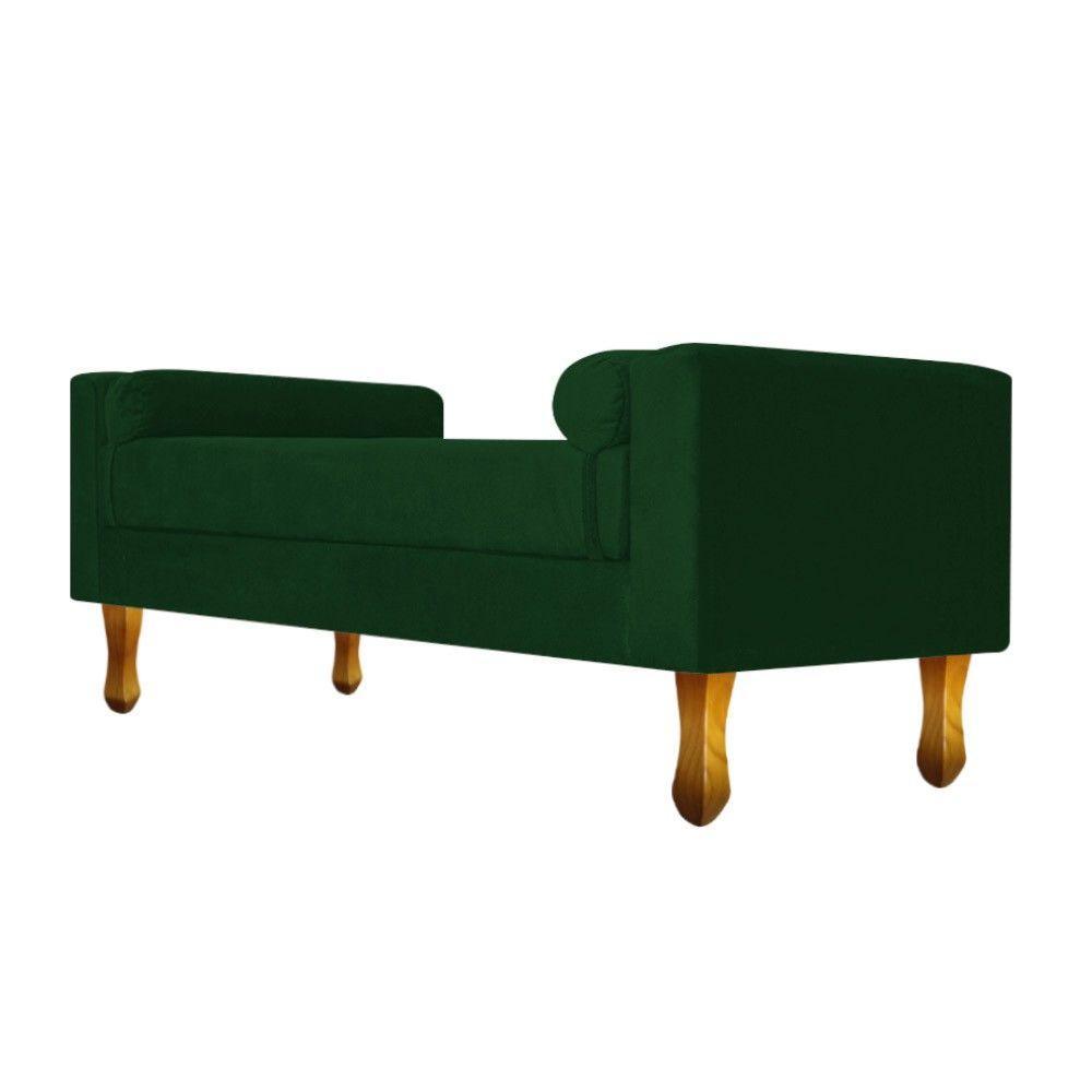 Recamier Félix Solteiro 90cm Suede Verde - 1