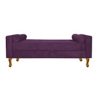 Recamier Félix Solteiro 120cm Suede Roxo - 3