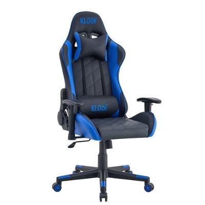 Cadeira Giratória Gamer Reclinável Kl3 Preto E Azul