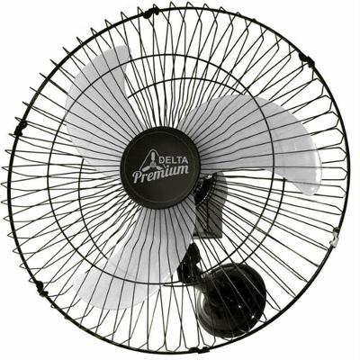 Ventilador de Parede Oscilante Venti-Delta 170W 60cm 3 Pás 3 Velocidades Preto Bivolt