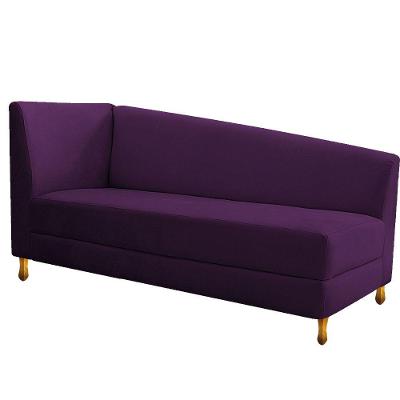 Recamier Valéria 160cm Lado Direito Suede Roxo Doce Sonho