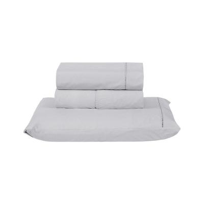 Jogo De Cama Premier Solteiro 03 Peças Hipercal 200 Fios 80% Algodão, 20% Poliéster - Cinza