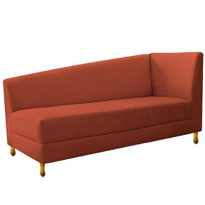 Recamier Valéria 140cm Esquerdo Suede Terracota Doce Sonho