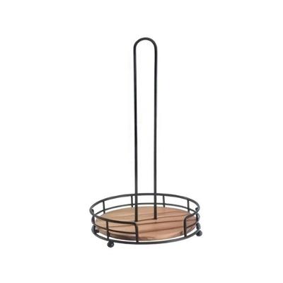 Porta Papel Toalha Ferro Aramado Preto Liga Mek 16x32cm