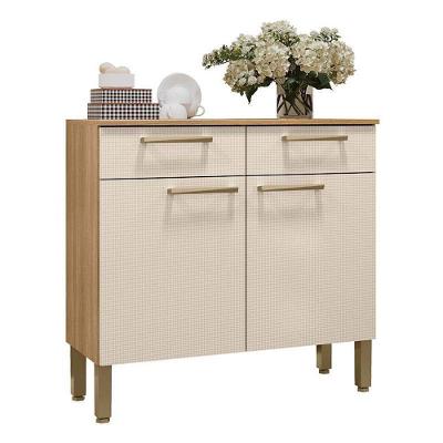 Balcão De Cozinha Nala Plus Freijó Soft - Kits Paraná