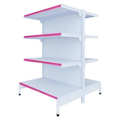 Gôndola Prateleira 4 Níveis New Plus 1,40 Central Inicial Rosa Sa Gôndolas