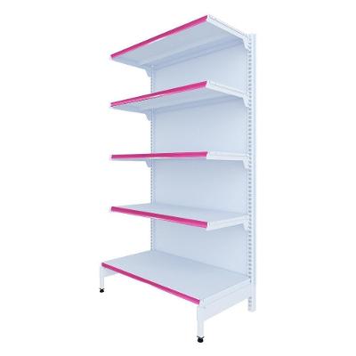 Gôndola Ponta com Prateleiras New Plus 5 Níveis 40x30 1,70m Rosa Sa Gôndolas