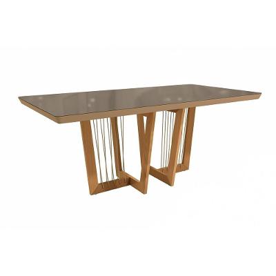 Mesa De Jantar Em Madeira Maciça Clara Kappesberg Freijó 200cm