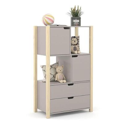 Armário Organizador Kids Liv Cinza Natural - Matic