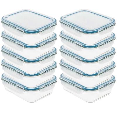 Kit 12 Pote De Vidro Com Tampa Hermética 640ml 17,5x13x5,6