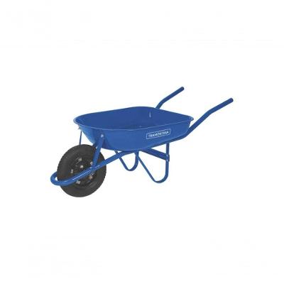 Carrinho De Mão Com Caçamba Arredondada 50 Litros Azul - Tramontina