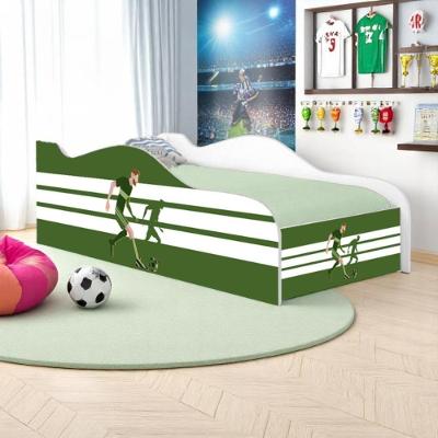 Cama Carro Fun Adesivada Jogador De Futebol Solteiro