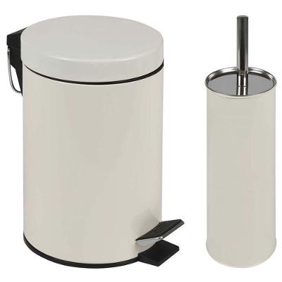 Conjunto ágata Lixeira 3l E Escova Para Vaso Sanitário - Mor