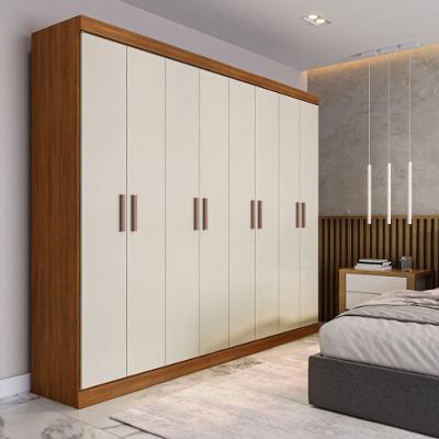 Guarda-roupa Casal Maxel Paris 8 Portas Cinamomo/off White Cinamomo Com Off White