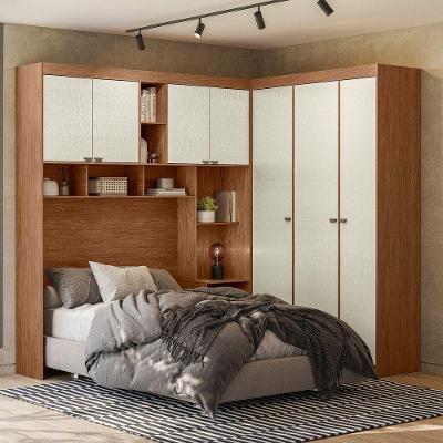 Guarda Roupa De Casal Modulado Lugano Jatoba Areia Jatoba - Areia