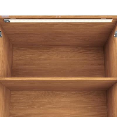 Armário de Cozinha Compacta Pixel CB1396-CNCZS 10 Portas MDF 192cm Cinza Canela