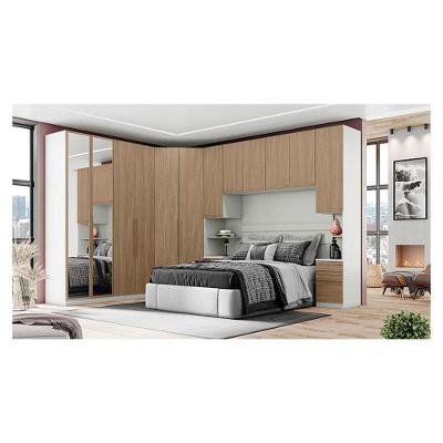 Quarto Modulado Casal Ambiente Composição 6 New Predileto 6 Peças Areia Jequitibá - Henn