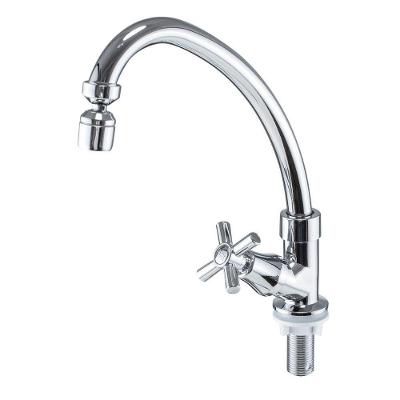 Torneira Para Cozinha Bica Móvel Mesa Abs Cromado Abertura Rápida C66 Liege