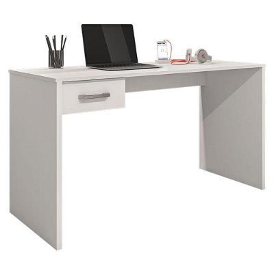 Mesa Para Computador Gávea Com Gaveta Branco Trama - Móveis Leão