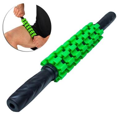 Bastão Rolo Miofascial Massagem Liberação Yoga Pilates Verde