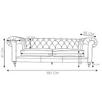 Sofá 2 Lugares 180cm Duo Couro Conhaque Brilho - Gran Belo - 3