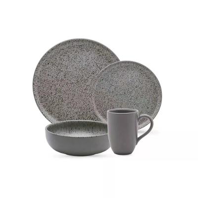 Jogo De Jantar E Lanche 16 Peças Chá Café Gray Oxford