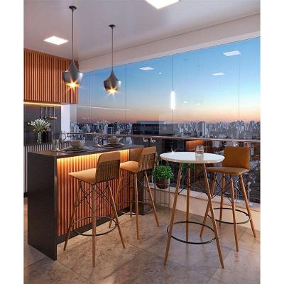 Mesa Bistrô Com Banqueta Kit 3 Peças Ambiente Gourmet Off White Facto Marrom - Imcal