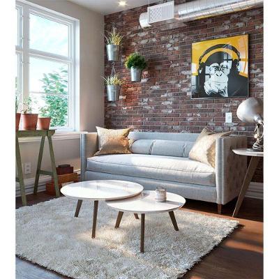 Kit Mesa De Centro Ambiente Classic Redonda Branco Acetinado - Imcal