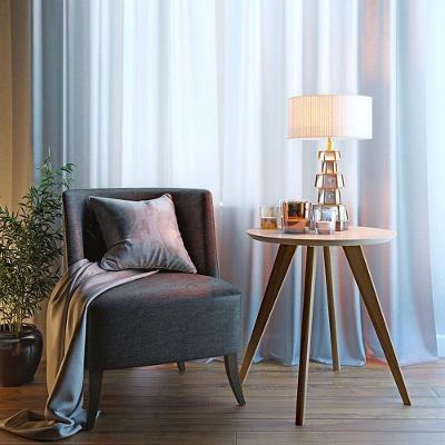 Mesa Lateral Ambiente Classic Redonda Off White - Imcal