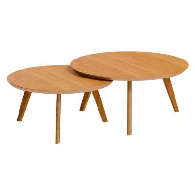 Kit Mesa De Centro Classic Redonda Nature - Imcal