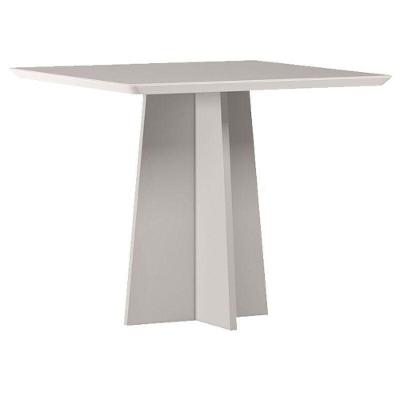 Mesa De Jantar Anitta 90x90 Cm Com Vidro Off White – New Ceval