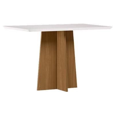 Mesa De Jantar Anitta 120x80 Cm Com Vidro Ype Off White – New Ceval