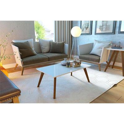 Mesa De Centro Ambiente Classic Branco Acetinado - Imcal