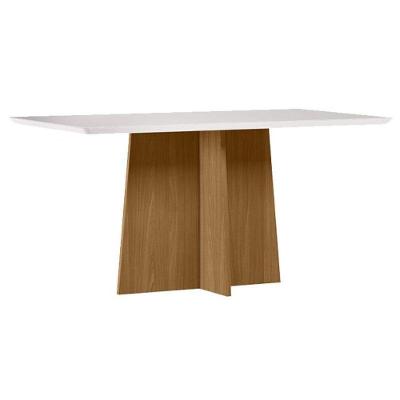 Mesa De Jantar Anitta 160x90 Cm Com Vidro Ype Off White – New Ceval
