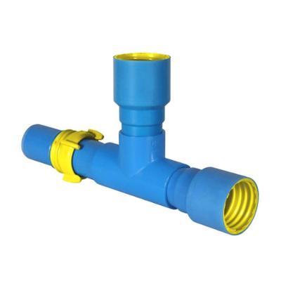 Derivação Saída Fêmea - Engate Roscável 75 Mm Pvc Azul Viqua