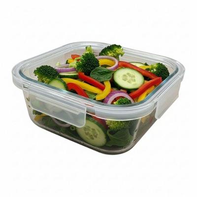 Pote Hermético De Vidro Quadrado 800 Ml