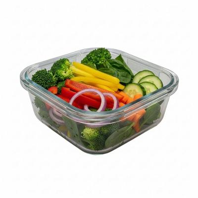 Pote Hermético De Vidro Quadrado 520 Ml