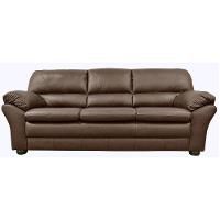 Sofá 2 Lugares Laura 160cm Couro Caramelo - 1