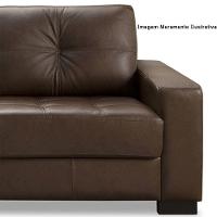 Sofá 3 Lugares Milão 200cm Couro Caramelo - 2