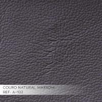 Sofá 3 Lugares Milano 210cm Couro Marrom - 4