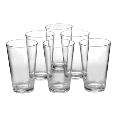 Kit Conjunto 6 Unidades Copo Vidro Lake 300ml