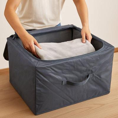 Caixa Organizadora Com Zíper - Cinza