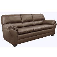 Sofá 3 Lugares Laura 212cm Couro Caramelo