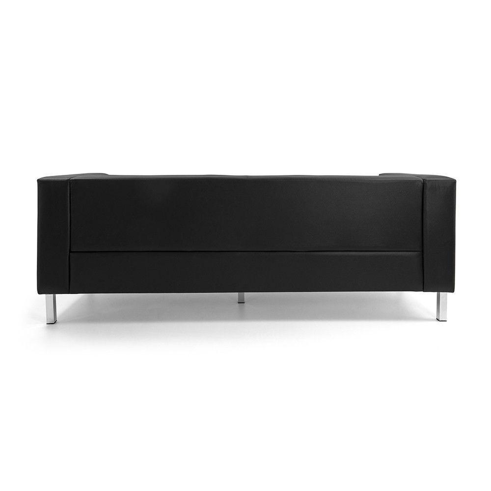 Sofá 3 Lugares Kubo Corano C-05 Pés de Aço Cromado D'Rossi - 2