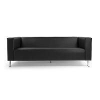 Sofá 3 Lugares Kubo Corano C-05 Pés de Aço Cromado D'Rossi - 3